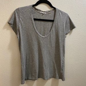 James Perse Deep Scoop Neck T-shirt